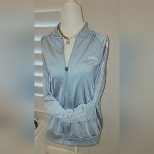 Adidas Sky Blue Zip-Up Jacket